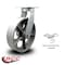 Service Caster 10 Inch Heavy Duty Red Semi Steel Cast Iron Wheel Swivel Caster with Swivel Lock SCC-KP92S1030-SSR-BSL - alternate 4